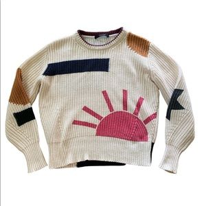 Scotch and Soda knit artwork Sweater